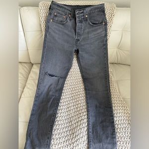 Grey Women’s 501 Levi’s Skinny Mom Jeans W24 L28